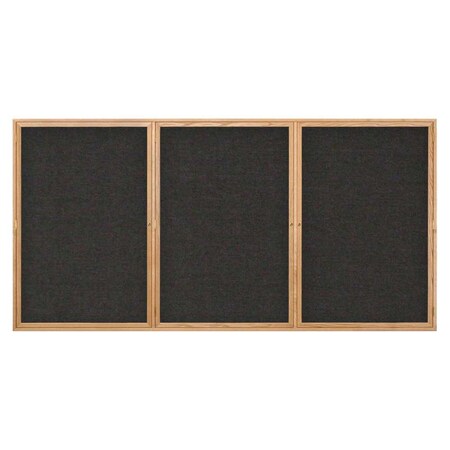 United Visual Products Open Faced Easy Tack Board, 60"x36", Marble Fabric/Gold UV9002AEZ-MARBLE-GOLD